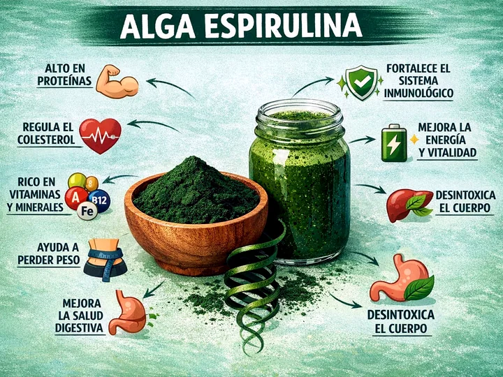 Spirulina en polvo