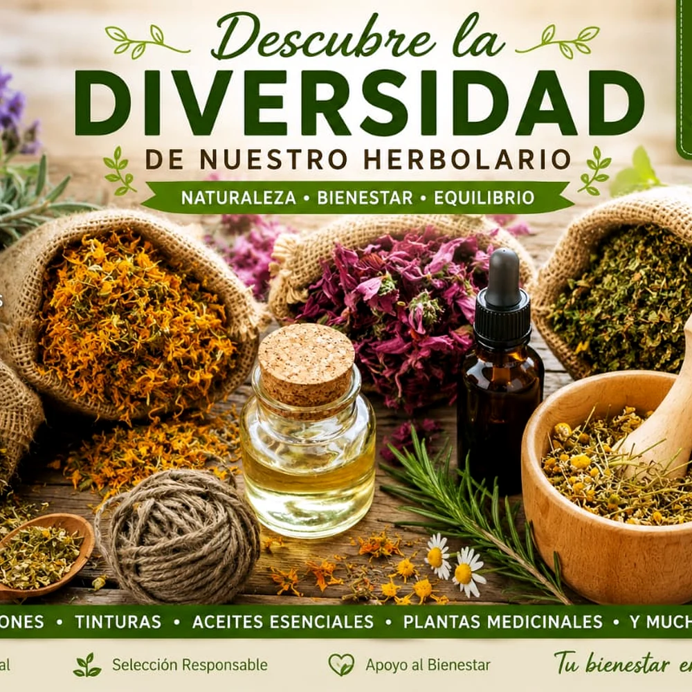 Hierbas y especias para herbolaria