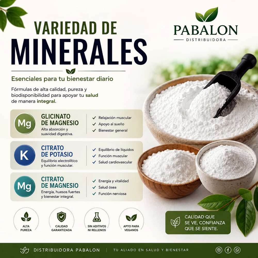 Minerales y polvos de formulacion
